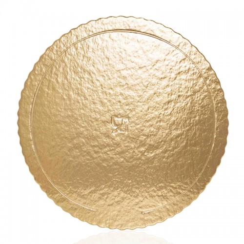 Base/Prato Cartão Dourado 28cm